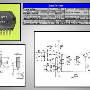2-CH. NF-POWER AMP. 35V 2x50W STK4192II Expressz szállítás