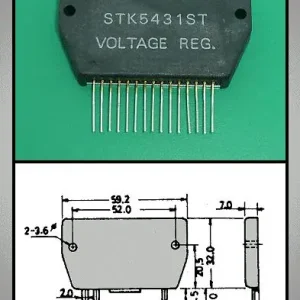 VCR REG. 15V 9.5V 12V 5.1V STK5431 Expressz szállítás