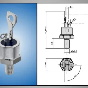 Tirisztor 1400V 25A/350Ap Igt:75mA T32-25-14 Prémium