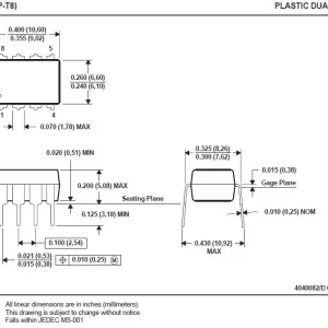 8-BIT A/D CONVERTER SERIAL CONT. 8p TLC549IP Alacsony ár