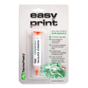 Újdonság Forrasztó paszta EasyPrint 40g. SN:96.5% AG:3% CU:0.5% PPE-TIN2/E040G