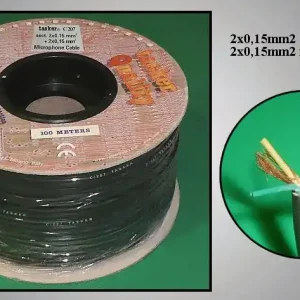 4x0.15mm2 2 árnyékolva, 2 nem árnyékolt, mikrofonkábel 5mm CABLE MIC 0207 Eredeti