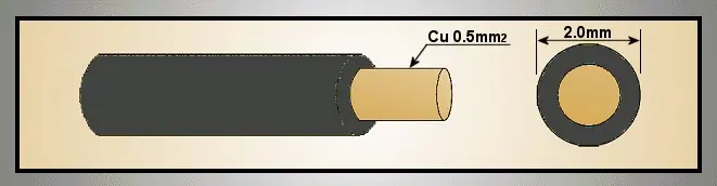 Utolsó esély MCU 0.5mm2 fekete 1eres kábel, tömör érrel CABLE MCU0.5F