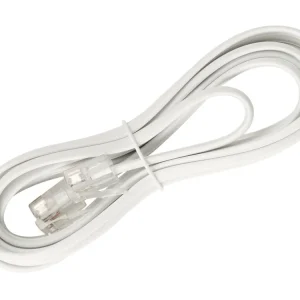 TEL. 2m fehér 6/4 dugó->6/4 dugó CABLE TEL02/02W Rendeld meg most