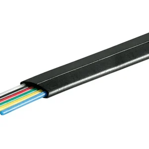 Újdonság Telefon kábel 100m lapos, 6 eres, fekete, CU CABLE TEL6/100B