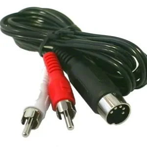 Utolsó esély 5p.DIN (Tuchel) dugó -> 2 RCA dugó 1.5m audio kábel CABLE-305-1.5