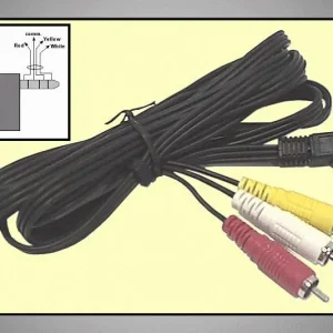 3.5mm 4p.dugó ->3x RCA dugó 1,5m CAMCORDER CABLE-407/1.5 Alacsony ár