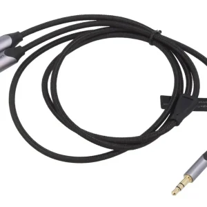 3.5mm Jack sztereo dugó -> 2x RCA dugó 1m, Prémium audio kábel CABLE-458/ 1.0V Kiváló minőség