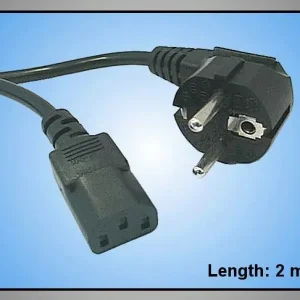 Utolsó esély PC 230V kábel->3p.aljzat egyenes 2m 10A 250Vac CABLE-703/2