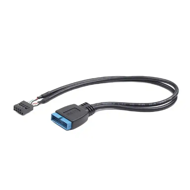 9 pólusú belső USB2.0 csatlakozóról 19 pólusú USB3.0-ra alakító kábel CABLE-U3U201 Pénzvisszafizetés