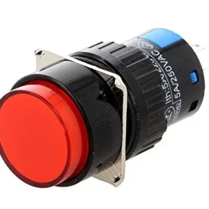 Utolsó esély Váltó nyomógomb 1 áramkörös 5A 250V IP40 piros (nem világít) ON-(ON) SW30050VR