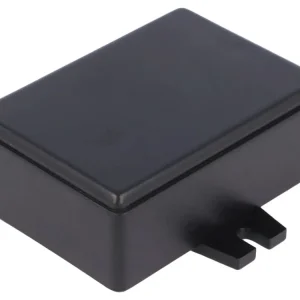 Univerzális műanyag doboz 69x49x26mm rögzítőfüllel, fekete BOX KM27BK Korlátozott ajánlat