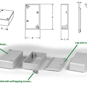 UNIVERSAL BOX 60x35x20mm szürke BOX HM1551HGY Ajánlat