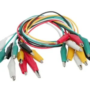 37cm krokodilcsipeszes kábel készlet 10db vegyes szín DEV CABLE ALIGATOR 02 Autentikus