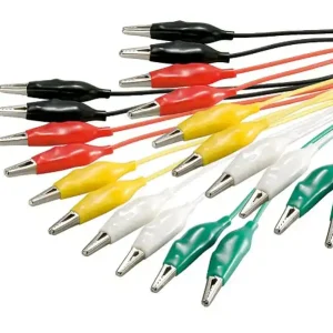 48cm krokodilcsipeszes kábel készlet 10db vegyes szín DEV CABLE ALIGATOR 03 Alacsony ár