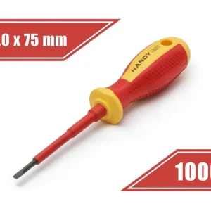 1000 V-ig szigetelt Lapos csavarhúzó P3.0/75 TOOL-0160 Csak ma