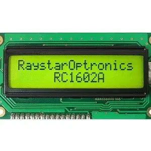 Újdonság LCD Modul 2x16 karakter 5*7Dots+Cursor RC1602A-YHY-CSX LCD RC1602A-YHY-CSX