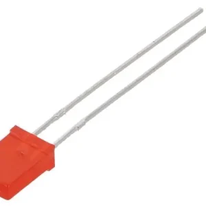 Utolsó esély LED 5x2.0mm piros, téglalap, diffúz 100...135mcd N0R64L60 LED5 R 5X2.0B