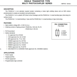 Utolsó esély OPTO COUPLER TRANS.-OUT 4p. VDE PS2561AL-1-1