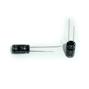 Újdonság ELKO 1uF 250V 85°C 6.3x12 álló 1/250P PS