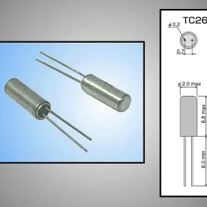 Újdonság QUARTZ 32.768KHz TC-26 32.768KHZ (D1K)