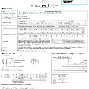Újdonság ELKO 680uF 35V 105°C 10x31.5 Low-ESR 680/35P-105ESR N