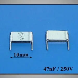 Újdonság Kondenzátor 47nF 250V Poliészter RM-10 C 47N 250/MKT3