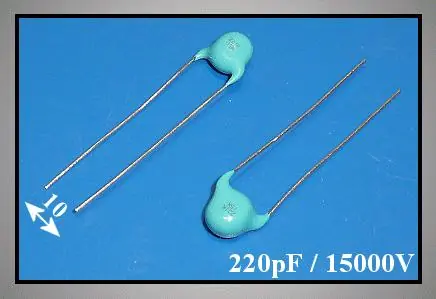 Utolsó esély Kerámia kondenzátor 220pF 15000V 10% CC 220P 15000-10