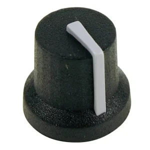 Utolsó esély Potméter gomb 14,5x16.8mm 6mm "O" fekete - szürke POT-KNOB01/17BGR