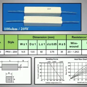 Utolsó esély 20W ellenállás AXIAL 0.68R 5÷ RES 0R68 20WAX