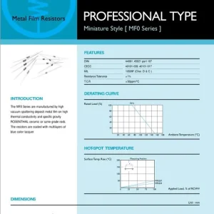 0.6W fémréteg ellenállás 51K 1% RES 51K 0.6W Expressz szállítás
