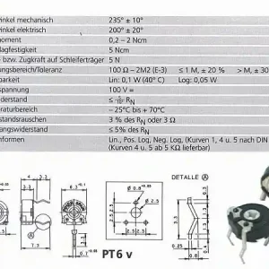 TRIMMER 1K 6mm fekvő TRIM 1K-06H Autentikus