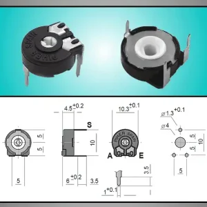 TRIMMER 2.5K 10mm fekvő, nyilazott TRIM 2K5-10H Legjobb ár
