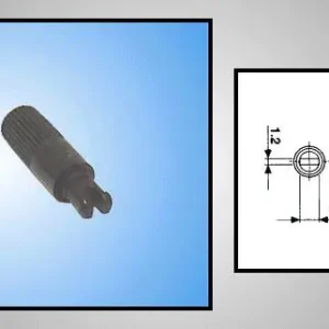 TRIMMER forgatógomb PT15 L=12 fekete TRIM-KNOB 12B Olcsó