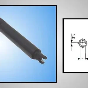 TRIMMER forgatógomb PT15 L=35 fekete TRIM-KNOB 39B Ingyenes szállítás