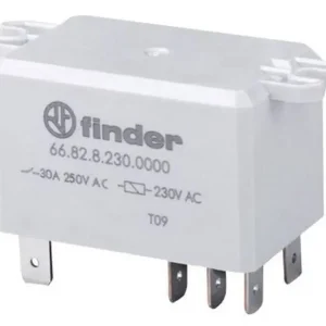 Újdonság Relé 2x250V 25A/30A 230VAC (Sarus 6.3) 66.82.8.230.1003 ATEx AgNi RELAY-668282301003