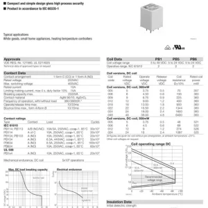 Utolsó esély RELAY 1x250V 10A 12VDC 8-1415029-1 RELAY-PB114012