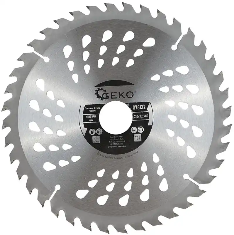 Geko körfűrészlap fához, TCT, 210x30mm, 40T Rendeld meg most
