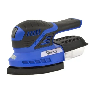 Kiárusítás Geko akkus deltacsiszoló, 140x100mm, 18V (akku és töltő nélkül)