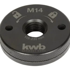 KWB Gyorsbefogó sarokcsiszolóhoz, M14, 115-125mm Biztonságos fizetés