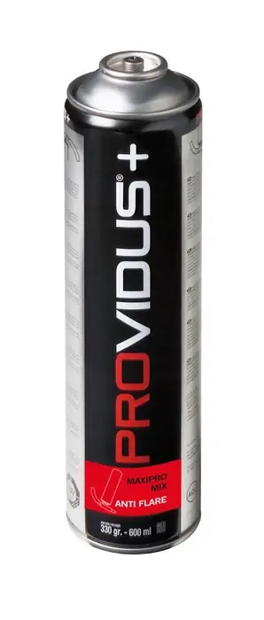 Újdonság PROVIDUS Maxipro Mix Antiflare 360° gázpalack 210g 7/16˝ CGV330LA