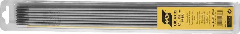 Güde ESAB OK 43.32 elektróda, 2.5x350mm, 15db Biztonságos fizetés