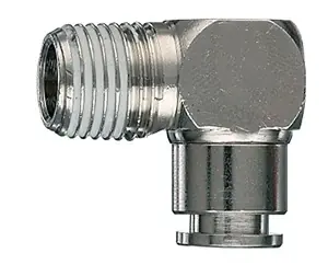 Korlátozott ajánlat ANI 50/C pneumatikus könyök csatlakozó, külső menetes, fém, 10mm-1/4"