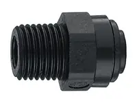 Pénzvisszafizetés ANI 35/A pneumatikus csatlakozó adapter, külső menetes, műanyag, 10mm-1/4"