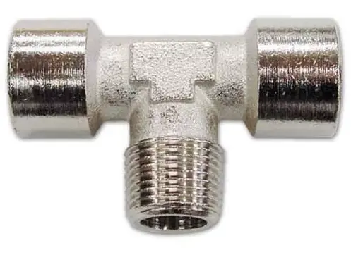 Eredeti ANI 34/F FFM pneumatikus T csatlakozó, 2 belső és 1 külső menetes, 1/4"