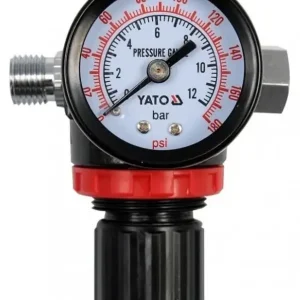 Vedd meg most Yato nyomáscsökkentő szelep mérőórával, 12bar, 1/4"