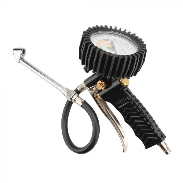 Utolsó esély Neo Tools kerékfúvató pisztoly nyomásmérővel, 12 bar, 300mm