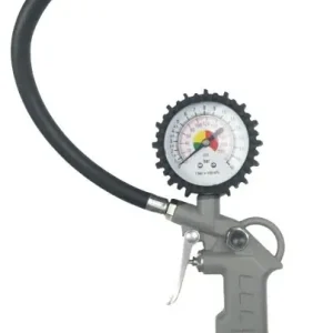 AWTools TY-10 keréknyomásmérő pisztoly, 39cm, 1/4", 0-16bar Autentikus