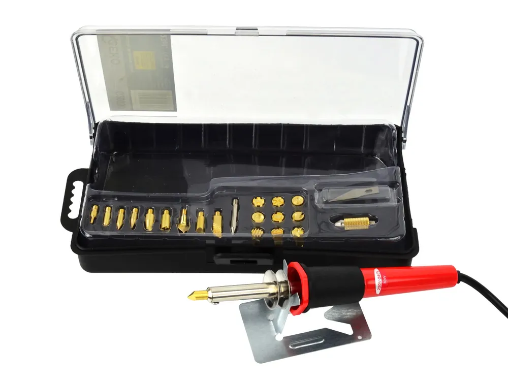 Vedd meg most Geko forrasztópáka készlet, 30W, 23db-os