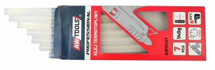 Alacsony ár AWTools ragasztórúd ragasztópisztolyhoz, 1.1x20cm, 7db